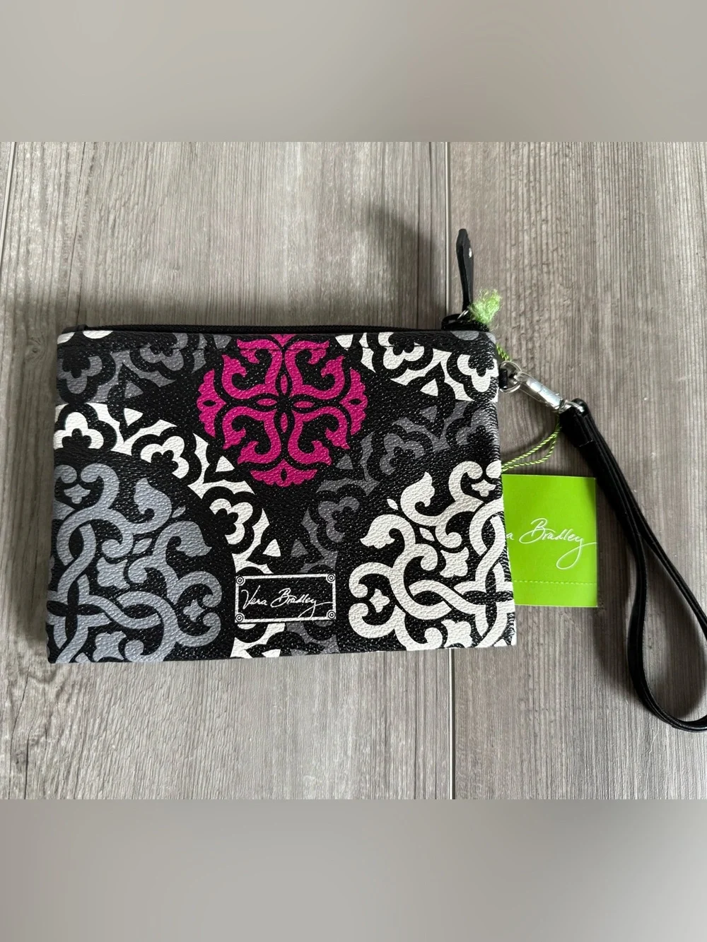 Vera Bradley Limited Edition Double Take Zip Pouch in Cranberry Magenta NWT